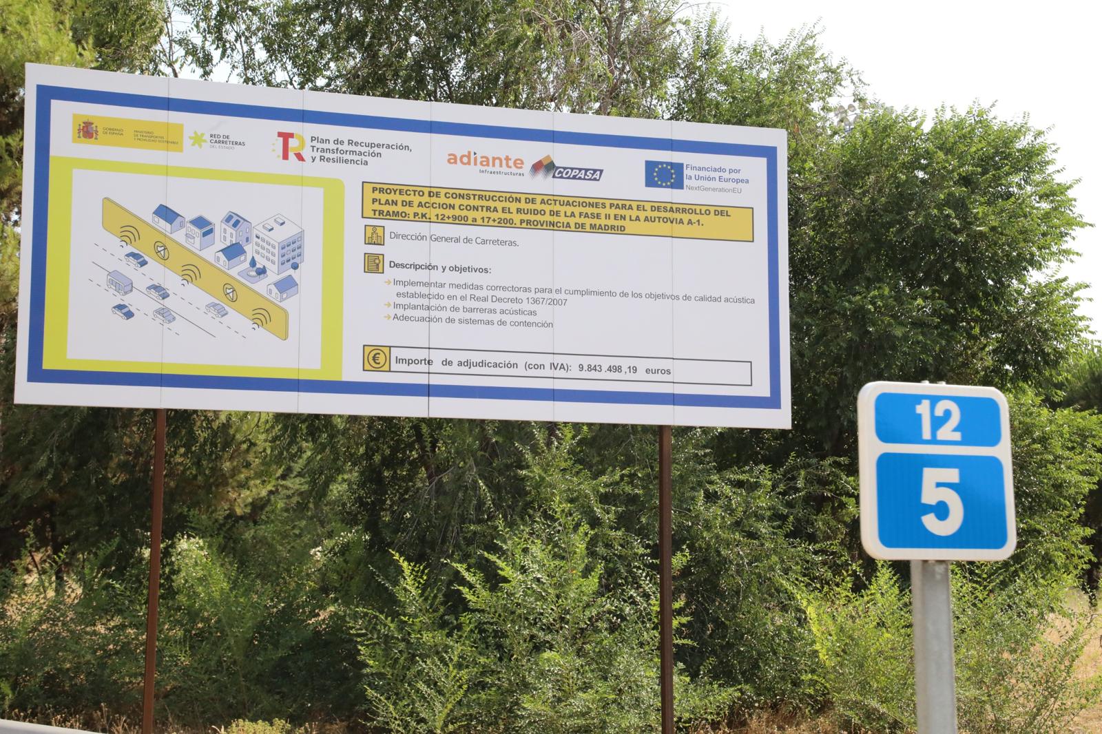 Alcobendas exige al Gobierno Central limpieza de pintadas en pantallas acústicas A-1