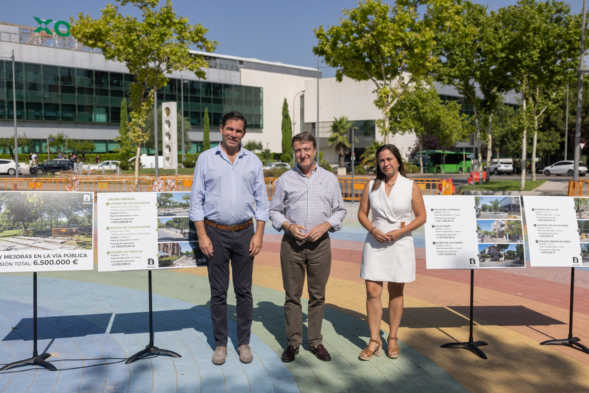 Alcalde Tres Cantos presenta las nuevas actuaciones del Salón Urbano y el plan de obras para este verano