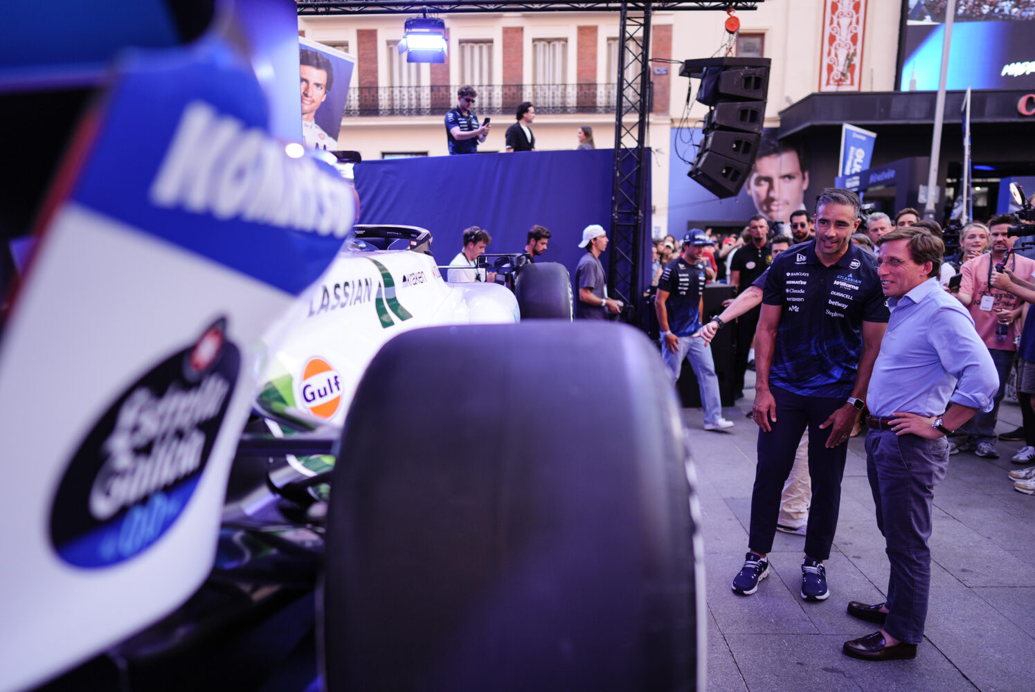 Carlos Sainz presenta en Callao el monoplaza de Atlassian Williams F1 Team