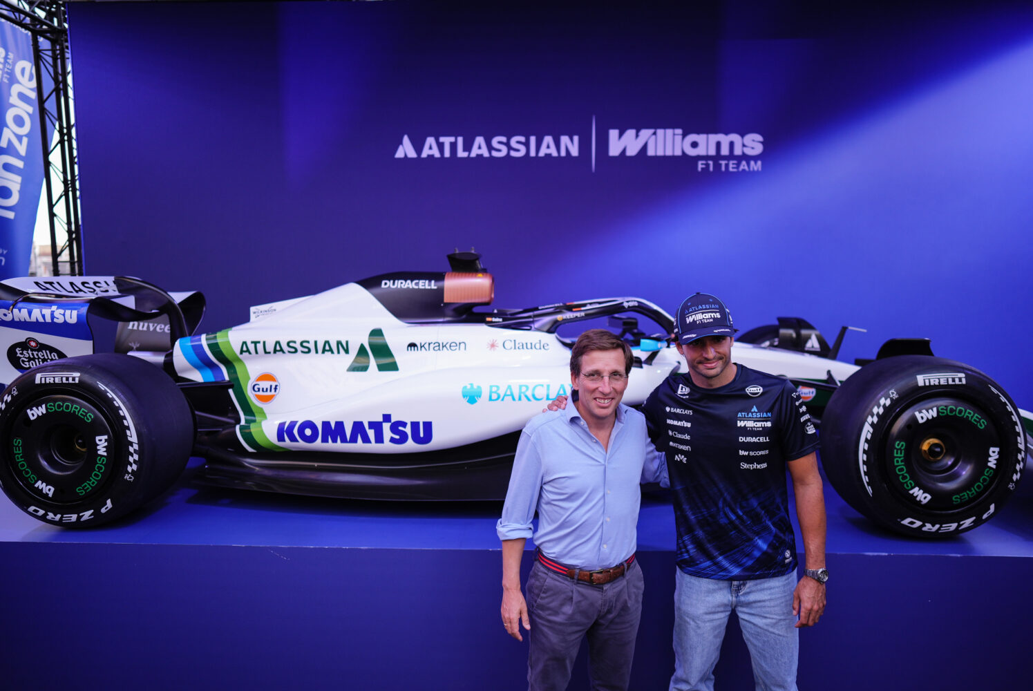 Carlos Sainz presenta en Callao el monoplaza de Atlassian Williams F1 Team