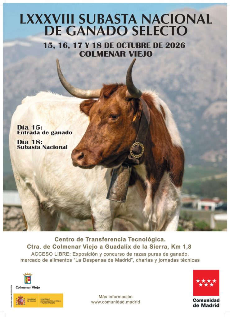 Subasta Nacional de Ganado y la Despensa de Madrid este finde en Colmenar Viejo