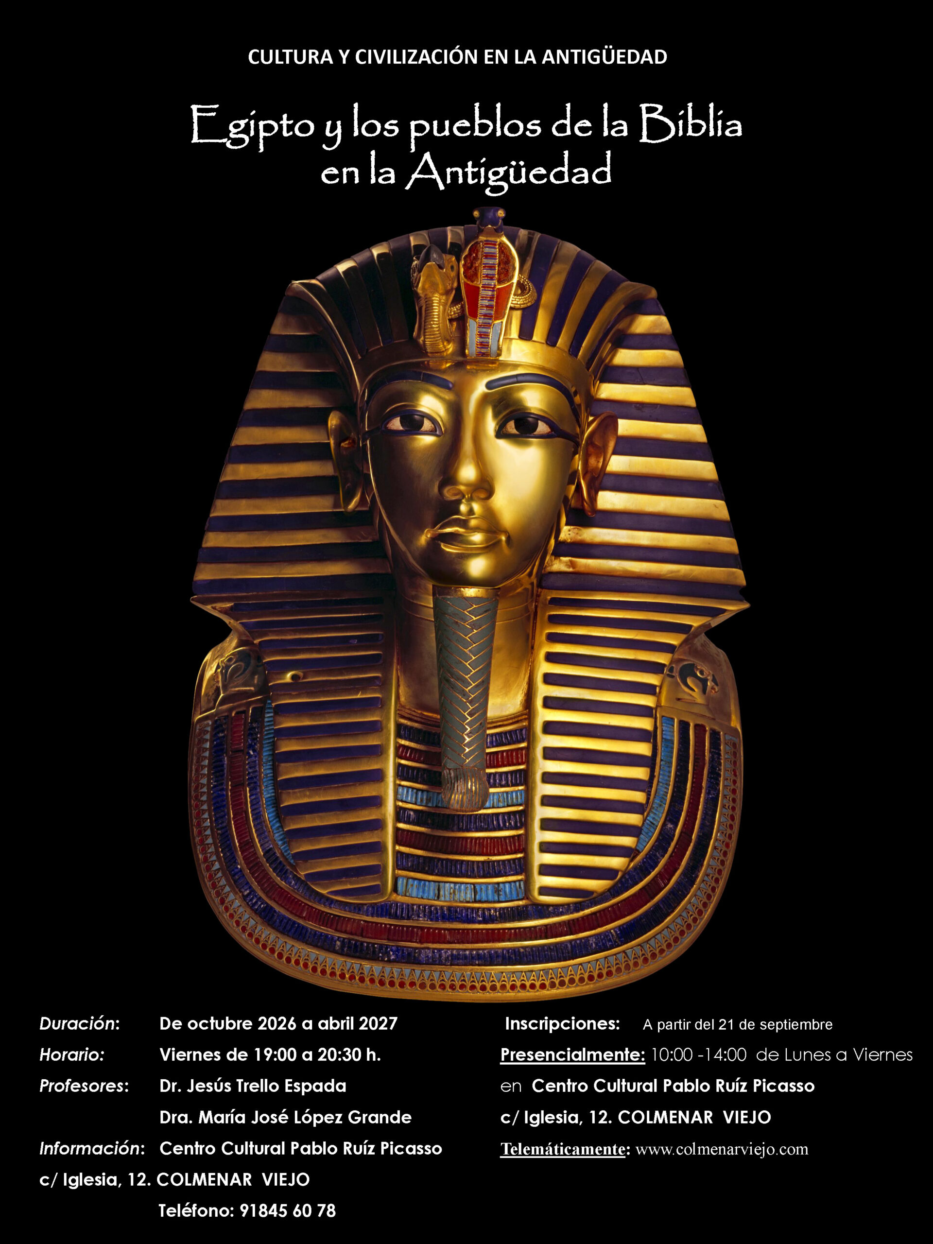 Colmenar Viejo y UAM organizan el curso "Egipto en la Antiguedad"