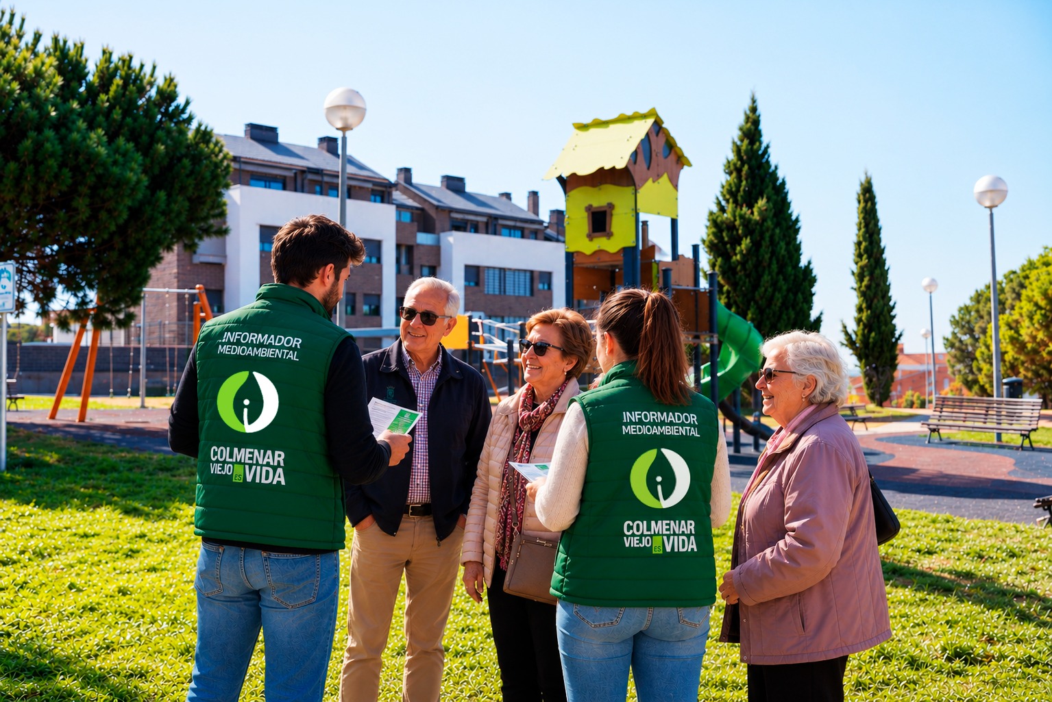 Informadores ambientales atenderán a pie de calle dudas proyecto privado planta biorresiduos en Colmenar Viejo