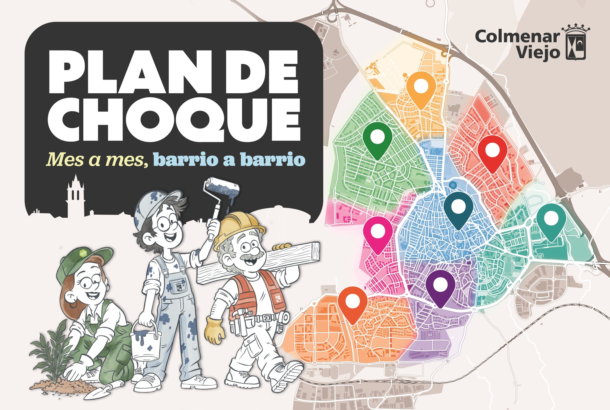 Colmenar Viejo activa plan de choque limpieza "barrio a barrio y mes a mes"