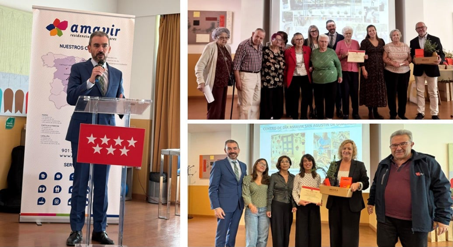 Amavir San Agustín y Amavir Colmenar ganadores concurso CAM "Decorando el jardin"
