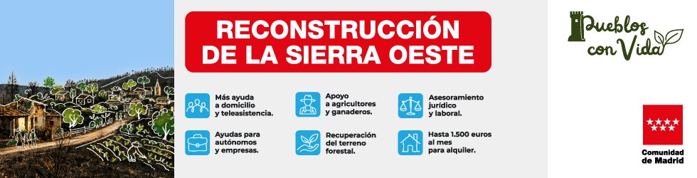 Plan de reconstrucción de Incendios en la Sierra Oeste